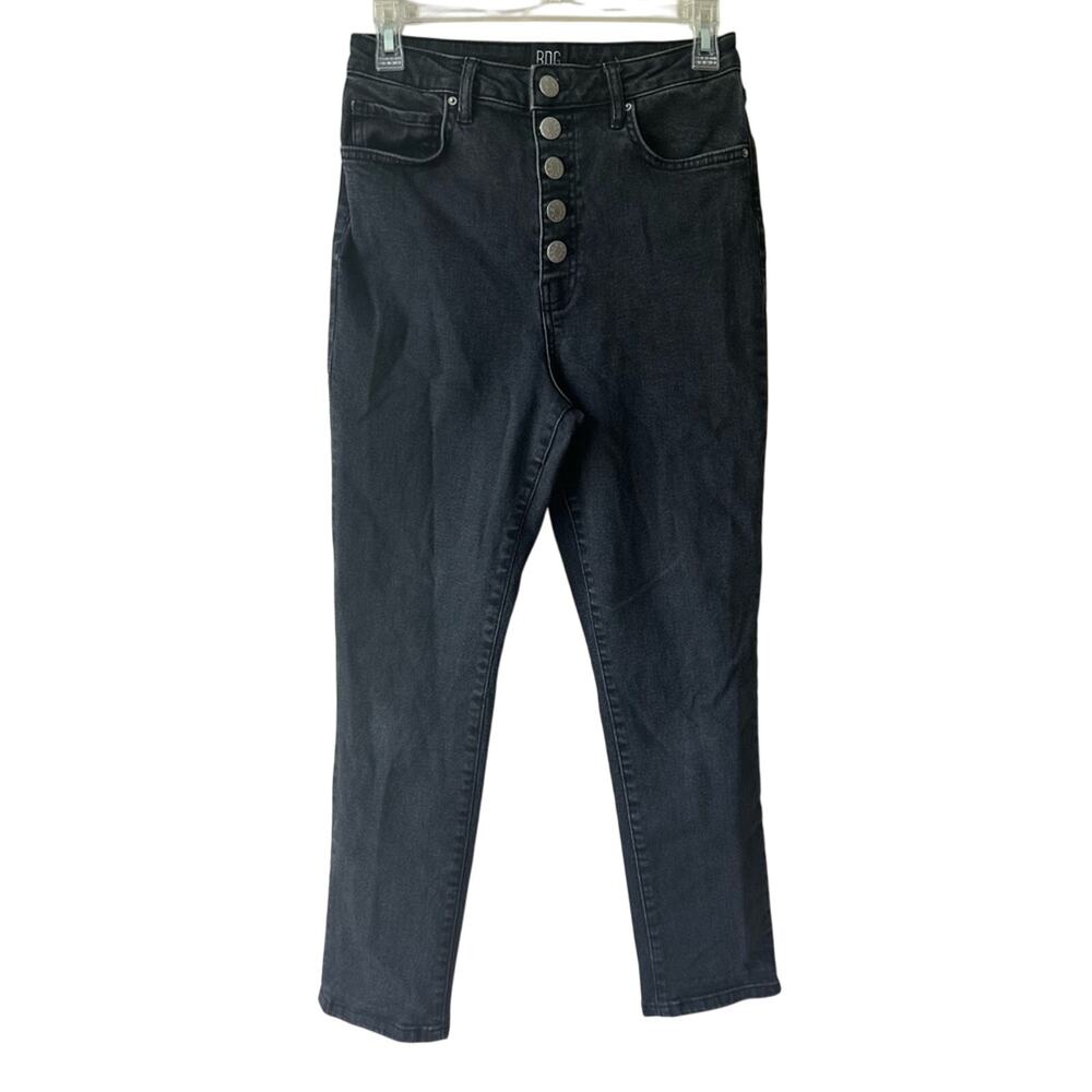 BDG Urban Outfitters Jeans Girlfriend High Rise Button Fly Black Denim Womens 30